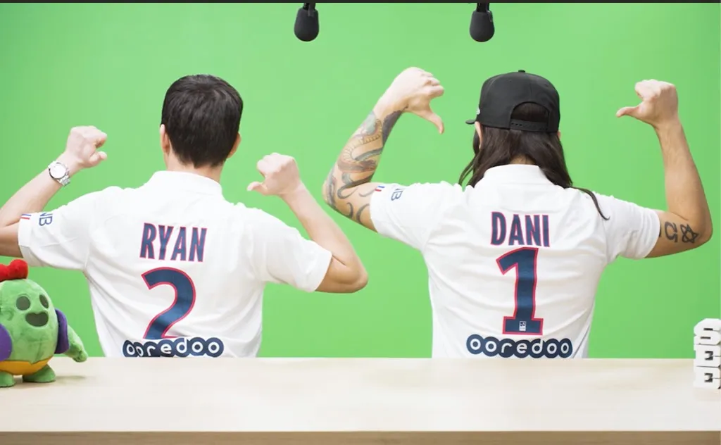 On camera as the first Supercell CM, with Dani: the experiment that became Brawl Talk.