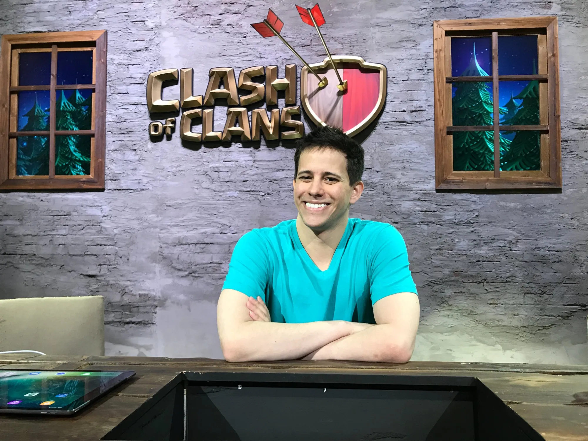 Ryan Lighton on the Clash of Clans video set at Supercell in Helsinki